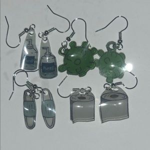 Corona Virus Earring Pack 🦠